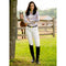 KL Select Gabrielle Full Seat Breech - White/Grey
